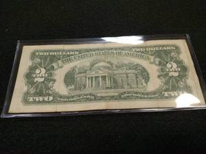 lot 223 image: 1963 Star Note Two Dollar Red Seal ...