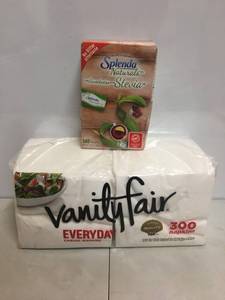 Napkins and Splenda