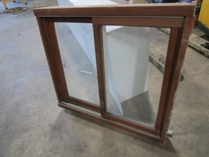 lot 610 image: WOOD FRAME WINDOW, 34 x 30 12