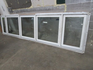 lot 619 image: FIVE WINDOWS IN FRAME, 135 x 33