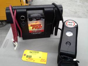 lot 54 image: Booster Pac 12V Power Supply ES5000, 50mph Fix&Go Pump