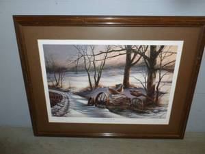 lot 2 image: Terry Redlin Print