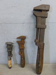 lot 111 image: Antique Monkey Wrenches