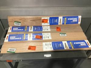 Lot Of 4 FROST KING EO 5 in. x 12 in. Wood Interior Threshold