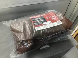 EVERBILT Heavy Duty 12X16ft 10mm Brown Tarp