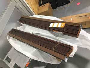 Lot Of 2 SPRINGS WINDOW FASHIONS Window Blinds Colonial Mahogony MODEL LRW2CP 46 x 46