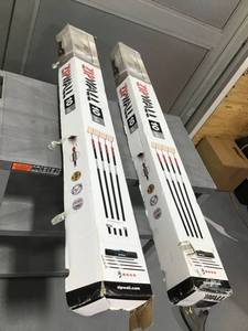 Lot Of 2 ZIPWALL ZP4 Contains 4 10 ft. Steel Spring Loaded Poles 4-Heads, 4-Plates, 4-Tethers, 4-Grip Disks, 2-Zippers and 1-Carry Bag