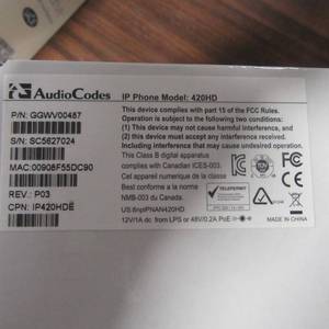 New AudioCodes 420HD IP-Phone
