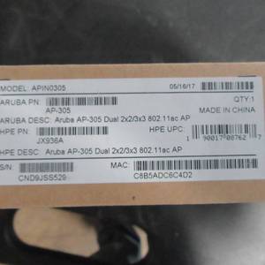 Aruba Wireless Access Point Model AP205
