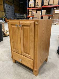 lot 41 image: Bertch Vanity Light Oak