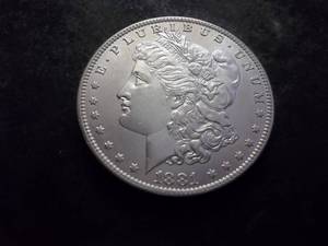 1881 O Morgan Silver Dollar