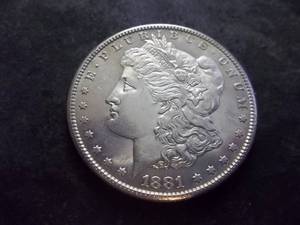 1881 S Morgan Silver Dollar
