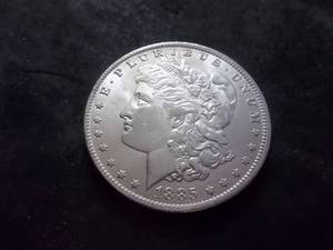 1885 O Morgan Silver Dollar