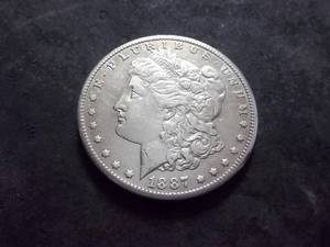 1887 S Morgan Silver Dollar