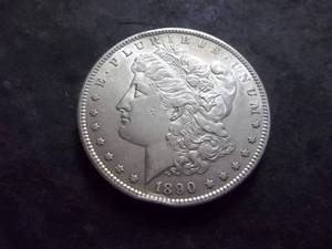1890 S  Morgan Silver Dollar