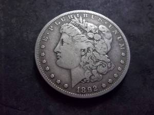1892 S Morgan Silver Dollar