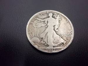 1917 D Obverse Mint Walker Half Dollar