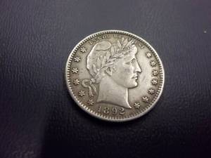 1892 O Barber Quarter