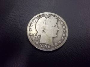 1906 O Barber Quarter