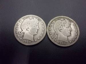 1908 S, 1908 D Barber Quarters