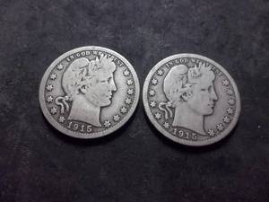 1915, 1915 D Barber Quarters