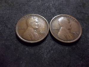 1912, 1912 D Lincoln Cents