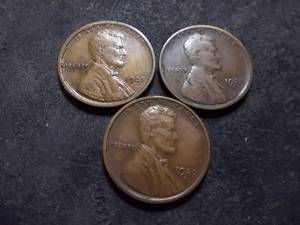 1920 P,D,S Lincoln Cents