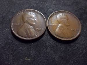 1924, 1924 S Lincoln Cents.