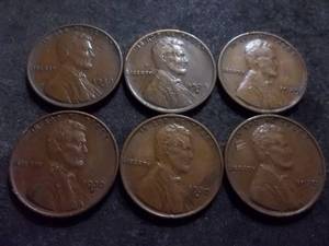 1929, 1930 P,D,S Lincoln Cents
