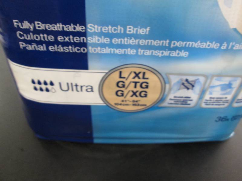 Pkg of Tena Stretch Briefs 36 ct L...