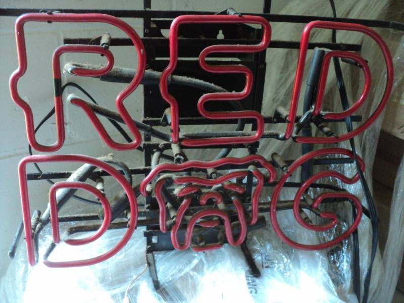 RED DOG Neon Sign Light- Works  21...