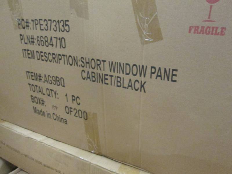 Short Window Pane Cabinet open box ...