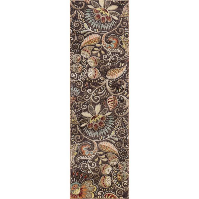 Tayse Rugs Capri Brown 2 ft. x 10 f...