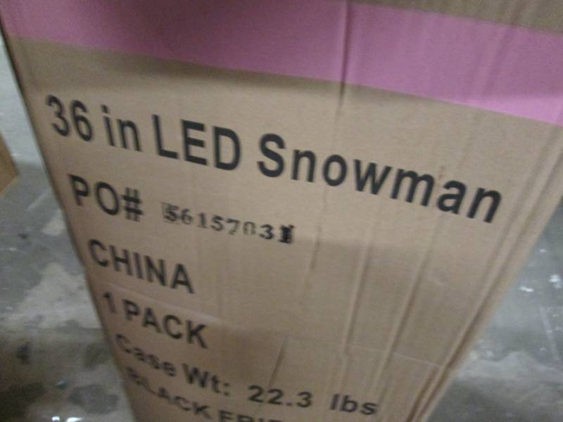 36 inch LED Snowman open box...