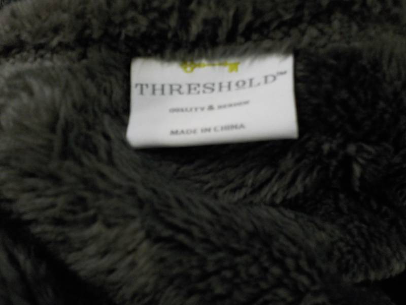 Grey Micro plush Blanket 72 x 94  ...