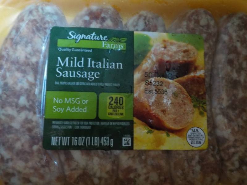 Case of Frozen Mild Italian Sausage...