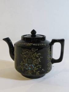 Black Ceramic Teapot