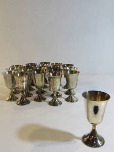 19 Silver Goblets