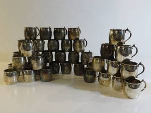 38 Silver Mugs