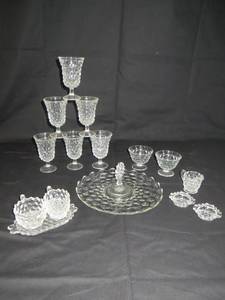 15 Piece American Pattern glassware
