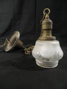 Old Hanging Brass Light