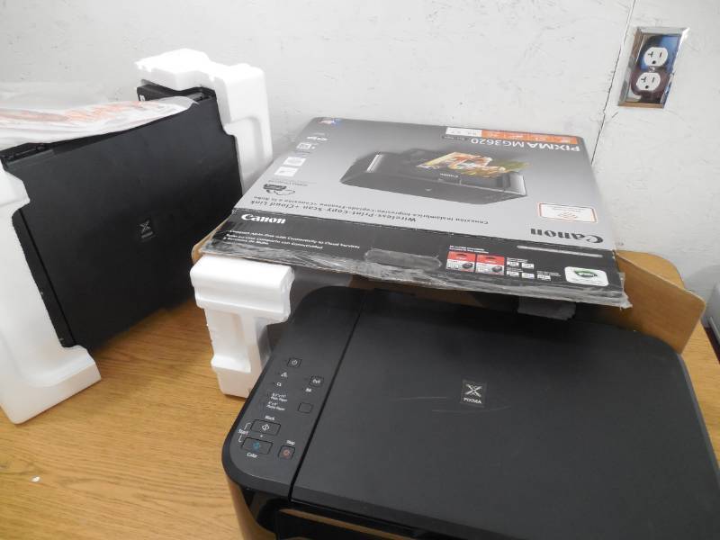 lot 24 image: (2) Canon Pixma MG3620 Wireless Inkjet All-In-One Printer - Black