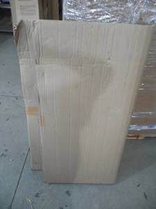 lot 42 image: Deflecto SuperMat Clear Chair Mat, Hard Floor Use, Rectangle, Beveled Edge, 45 x 53 Inches