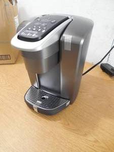 lot 75 image: Keurig K-Elite Coffee Maker, Single Serve K-Cup Pod Coffee Brewer, With Iced Coffee Capability, Brushed Slate