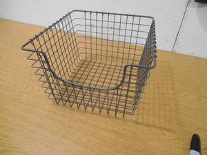 lot 100 image: Spectrum Diversified Scoop Wire Storage Basket, Medium, Industrial Gray,