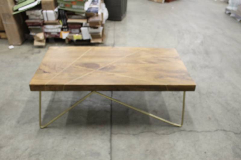 NORTH SHORE LIVE EDGE COFFEE TABLE W GOLD Boom Christmas