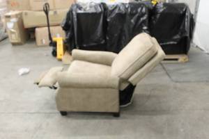 lot F10 image: TAN FABRIC RECLINER