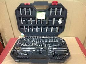 Husky 144-Position 14 in. and 38 in. Drive Mechanics Tool Set (125-Piece) MISSING PCS