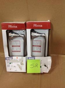 Lot of 2 Pfister Brea Wall Mount Toilet Paper Holder in Brushed Nickel New
