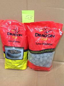 DRAGON LAVA PEBBLES FIRE PITS new